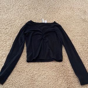 black long sleeve top SMALL